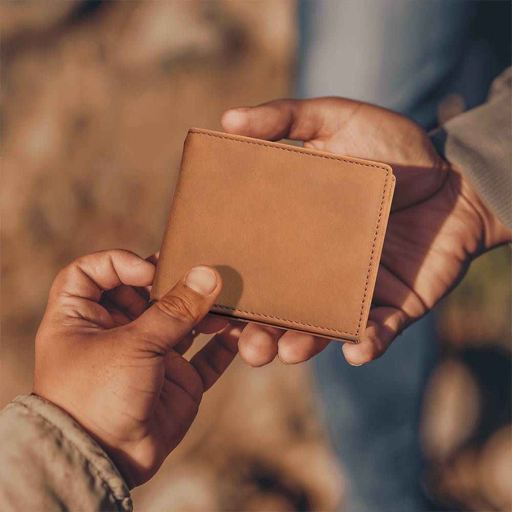 Graphic Leather Wallet