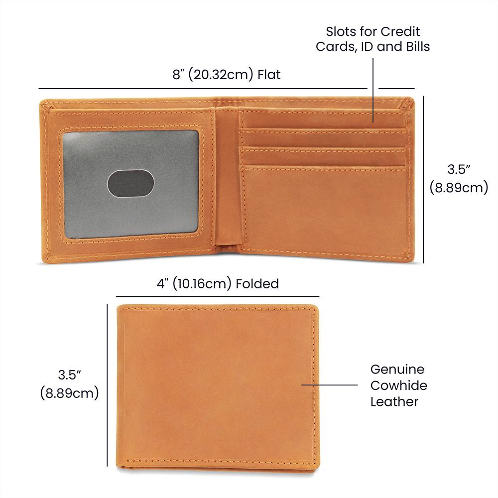 Graphic Leather Wallet