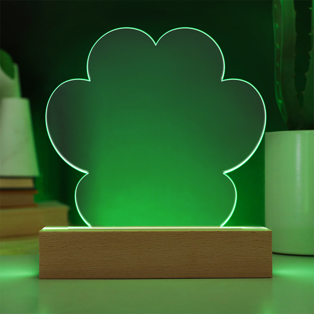 Acrylic Paw Print Plaque