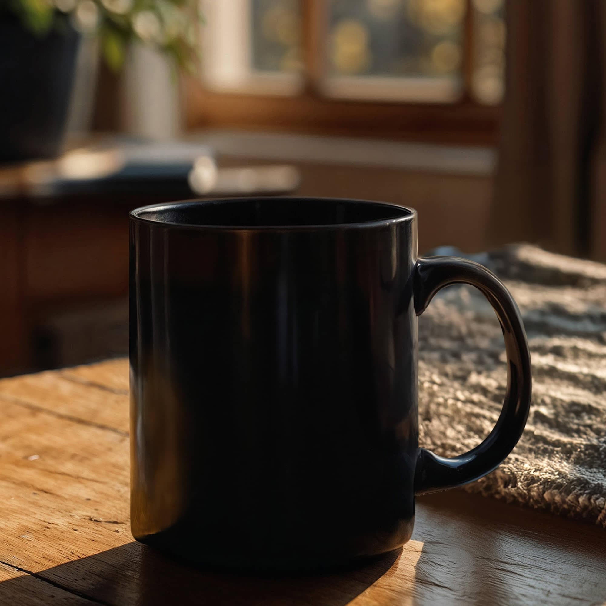 Black Ceramic Mug Multiple Variants
